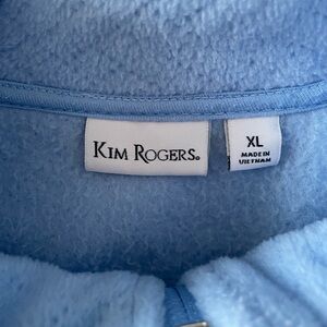Kim Rogers Sky Blue Fleece Jacket XL